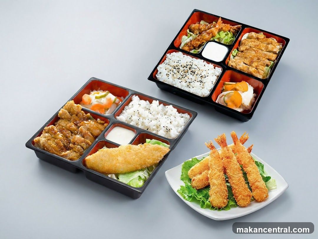 Bento Boxes and Tempura Shrimp