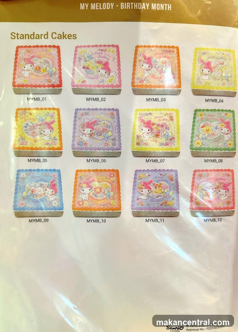 MY MELODY - BIRTHDAY MONTH Standard Cakes