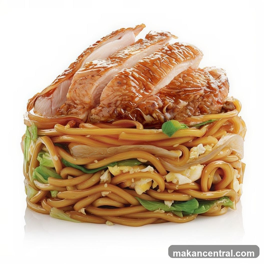 Noodles with Sliced Chicken