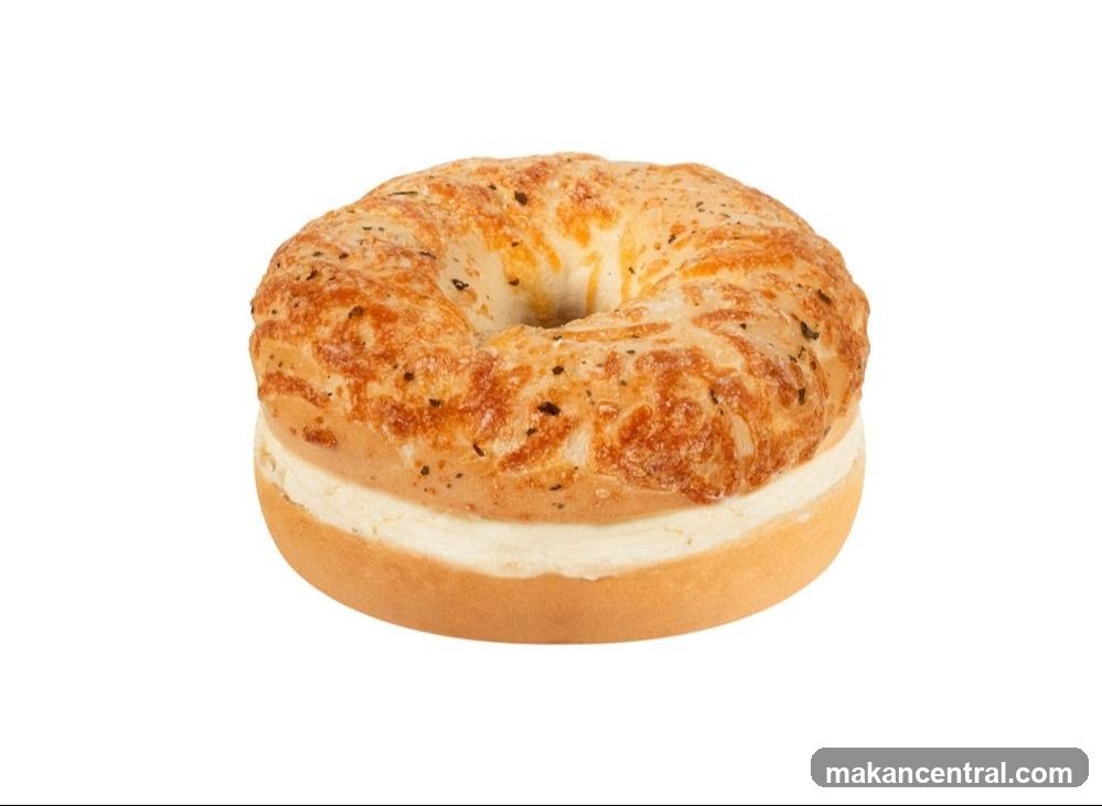 Cheese Bagel with Cream Cheese