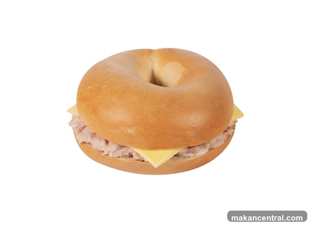 Tuna and Cheese Bagel Sandwich