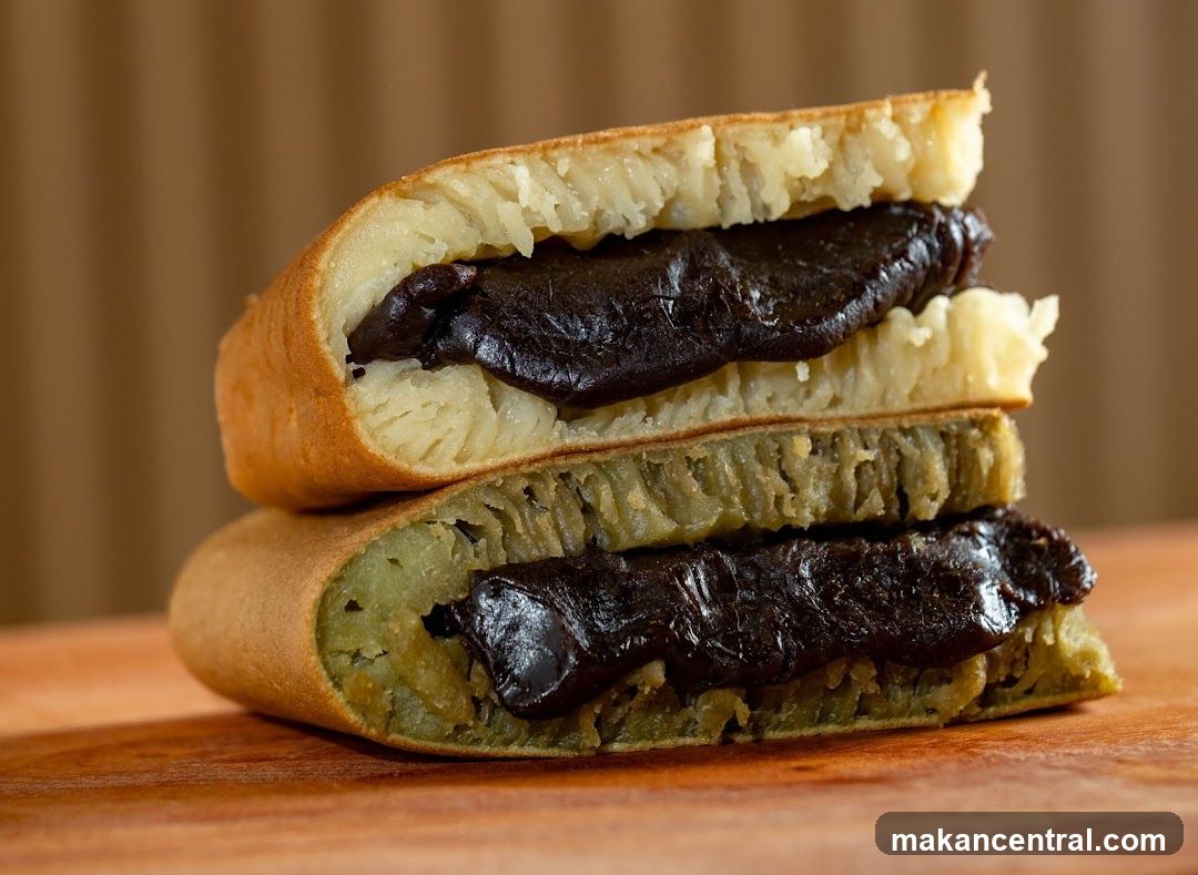 Sweet Pancakes with Dark Filling