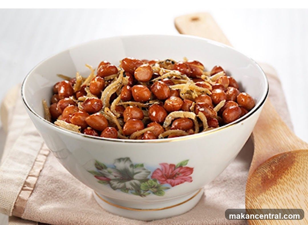 Bowl of Peanuts and Anchovies
