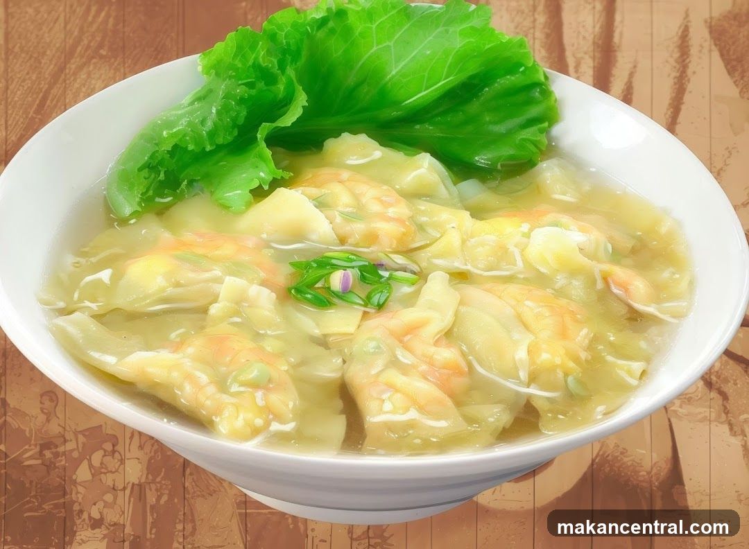 Shrimp Wontons in Broth
