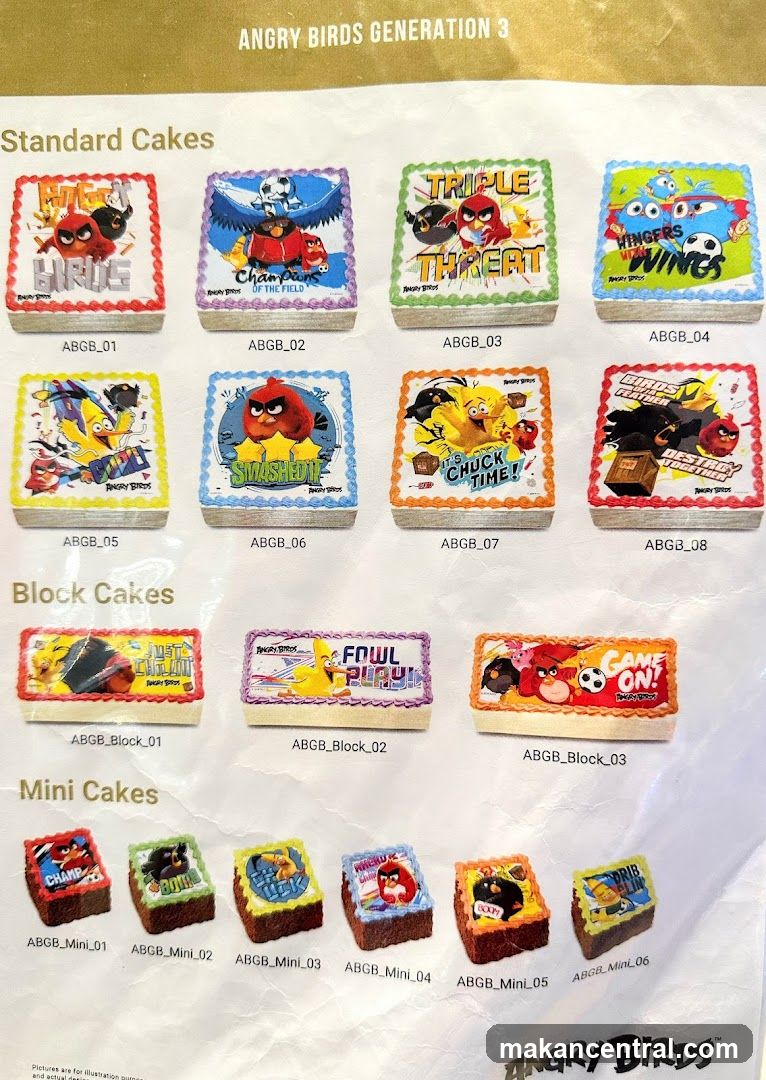Angry Birds Generation 3 Cakes