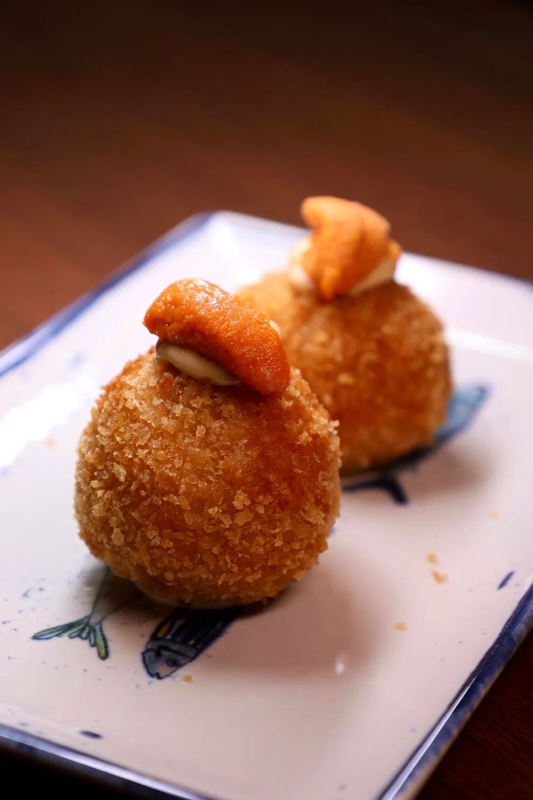 Crab croquettes with sea urchin and aioli at Casa Lola Singapore