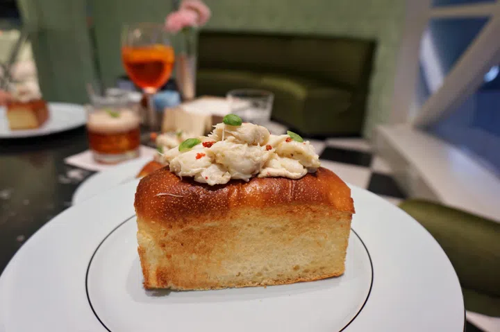 Crab roll on brioche at Prada Caffe ION Orchard Summer 2026 menu